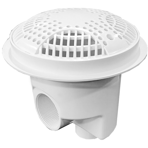 Acessórios brancos para fundo de piscina em ABS Oxygon Peças ABS brancas Antivórtice para ralo principal