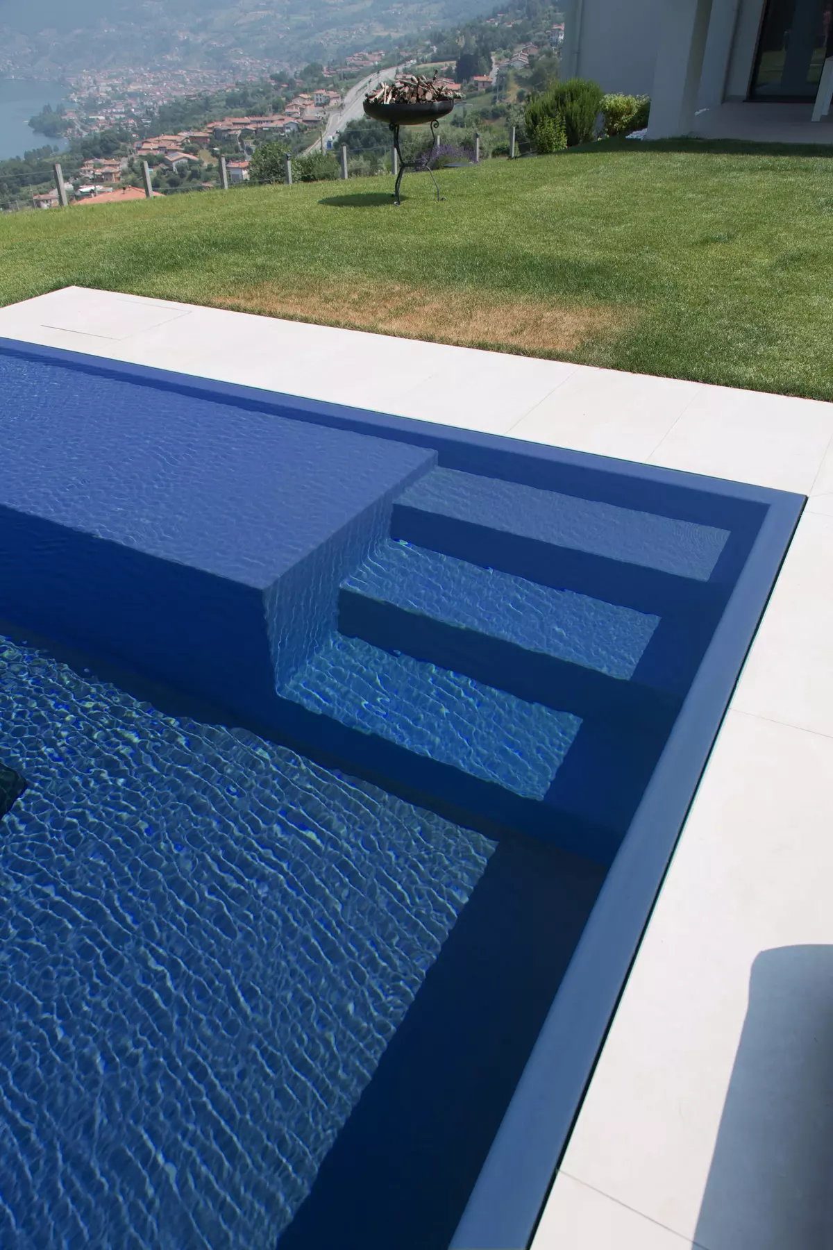 One sapphire-blue 3