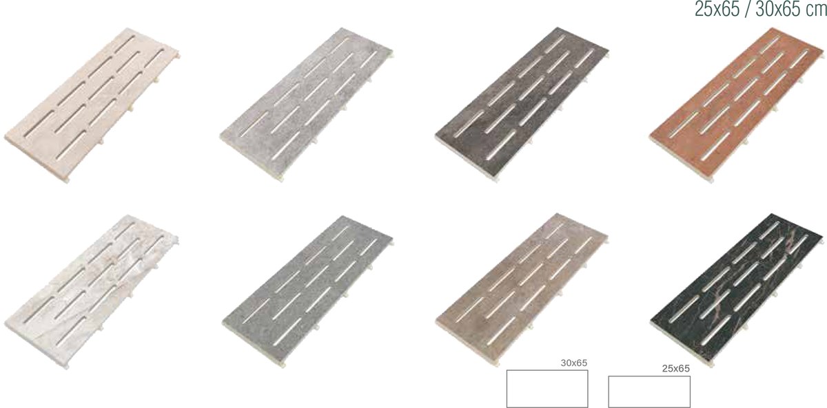 Πλακίδια πισίνας Monoblock Σχάρες